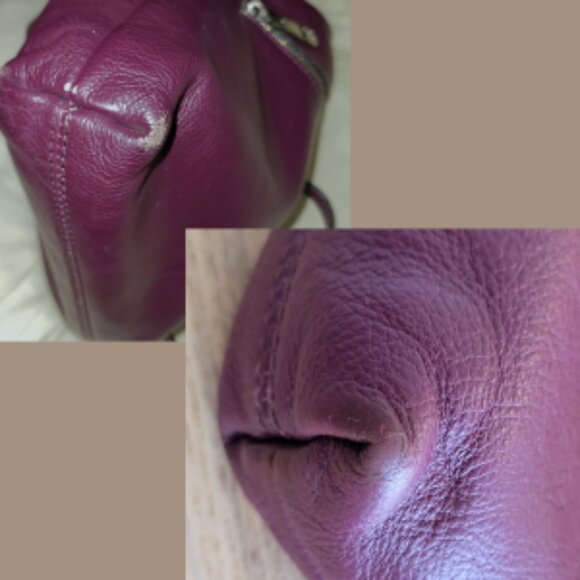 Revitalized Coccinelle Burgundy Crossbody Purse - Picture 11 of 17